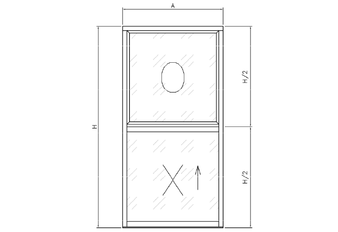Ventana Guillotina Serie 50 - Alzada