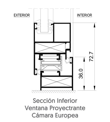 Serie 35 - Ventana proyectante